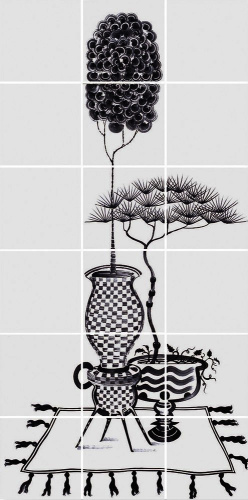 Bardelli Cuban Black Декор 4 60x120 глазурованный глянцевый