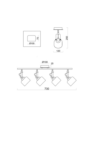 Спот Freya FR5042CW-04B фото 2
