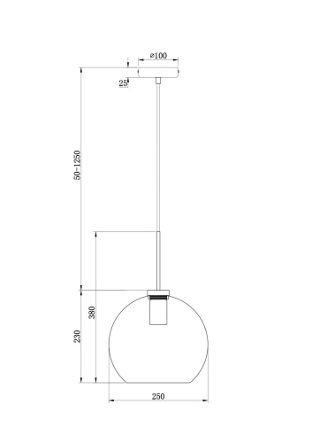 Подвесной светильник Freya FR8003PL-01B фото 4