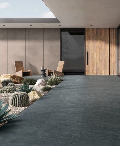 Керамогранит Vitra K951812R0001VTE0 Quarstone Антрацит Матовый 7Рек R10B 60х60 фото 2