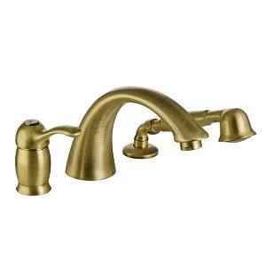 Смеситель монокомандный на борт ванны Migliore Lem, на 3 отверстий, бронза 25867 фото