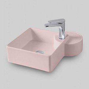 Artceram Cartesio Раковина 44х44 см, накладная, 1 отв,, цвет: розовый глянцевый фото