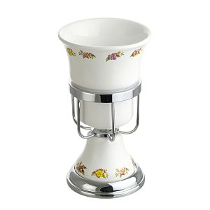 Стакан Migliore Provance настольный, керамика с декором/хром 17679 фото