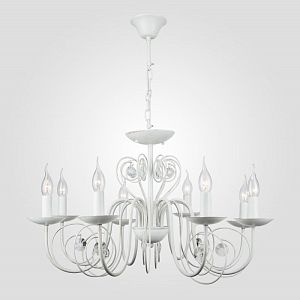 Подвесная люстра Eurosvet 60018/8 белый с золотом фото