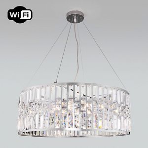 Подвесная люстра Eurosvet 10125/8 хром/прозрачный хрусталь Strotskis Smart (10116/8) фото