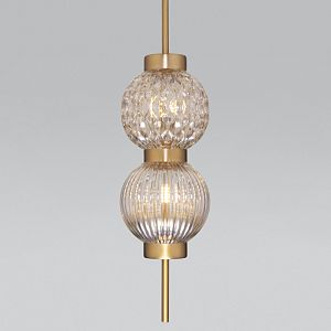 Подвесной светильник Eurosvet 50186/2 латунь фото