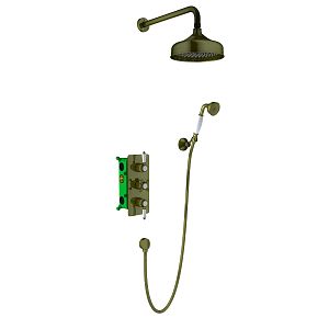 Душевая система встроенная с термостатом Timo Nelson SX-1391/02SM антик фото