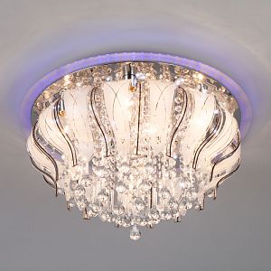 Накладная люстра Eurosvet 80119/8 хром/синий+красный+фиолетовый фото