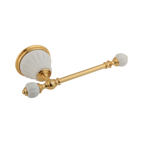 Бумагодержатель Migliore Olivia, керамика белая, золото 17451