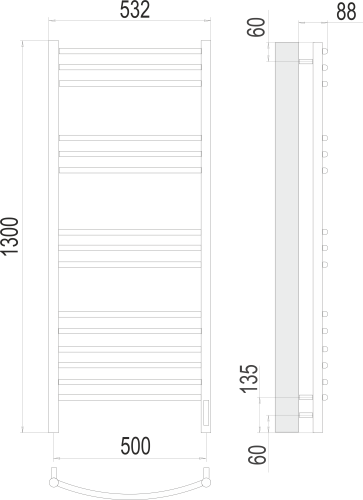 Классик П15 500х1300 электро фото 2