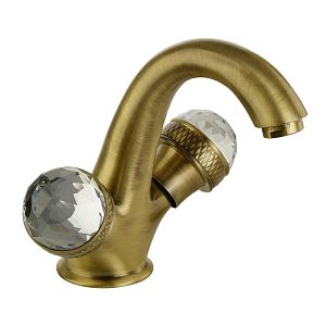 Смеситель для раковины Migliore Axo Swarovski, бронза 18481 фото