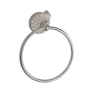 Кольцо Migliore Olivia, керамика белая с декором платина, хром 17553 фото