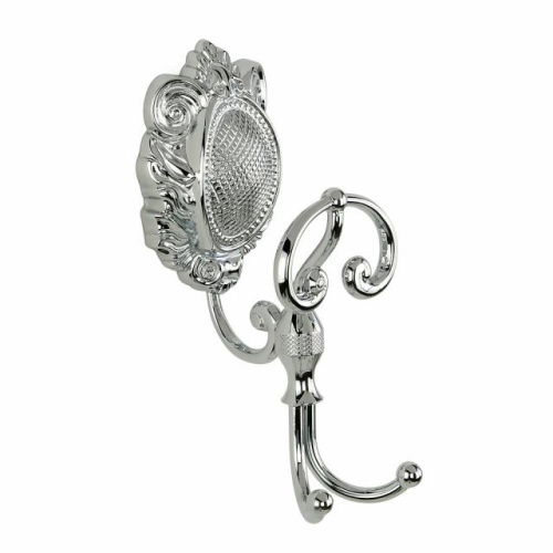 Крючок Migliore Cleopatra двойной с завитком, хром 16661