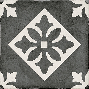 Керамогранит 24416 Art Nouveau Padua Black 20х20 фото
