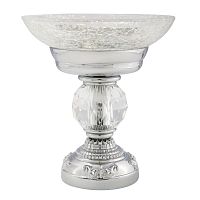 Mыльница Migliore Cristalia настольная, стекло/хром/Swarovski 16791 фото