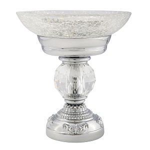 Mыльница Migliore Cristalia настольная, стекло/хром/Swarovski 16791 фото