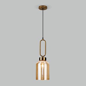 Подвесной светильник Eurosvet 50229/1 янтарный фото