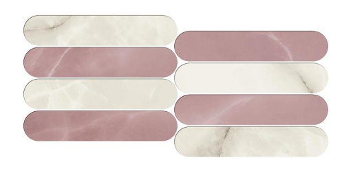 Мозаика 620110000163 Symphonyx Crystal - Rose Mosaic Ellipse Lap 56x23,5