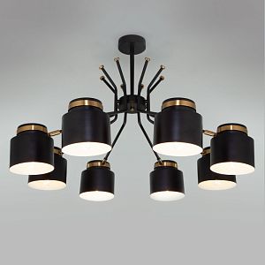 Люстра на штанге Eurosvet 70133/8 черный фото