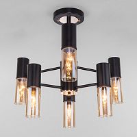 Люстра на штанге Eurosvet 70125/6 черный фото