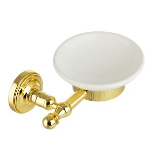 Mыльница Migliore Mirella настенная, керамика/золото 17308 фото