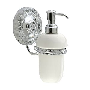 Дозатор жидкого мыла Migliore Montecarlo настенный, керамика белая/хром 31499 фото