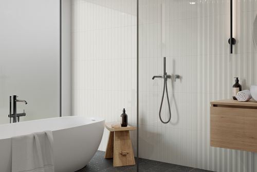 Керамическая плитка WOW Faces 131796 Liso White Gloss 5х40 фото 2